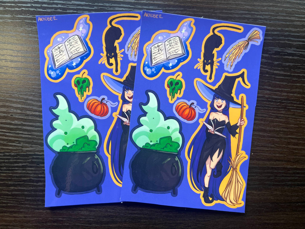 Witch Sticker Sheet