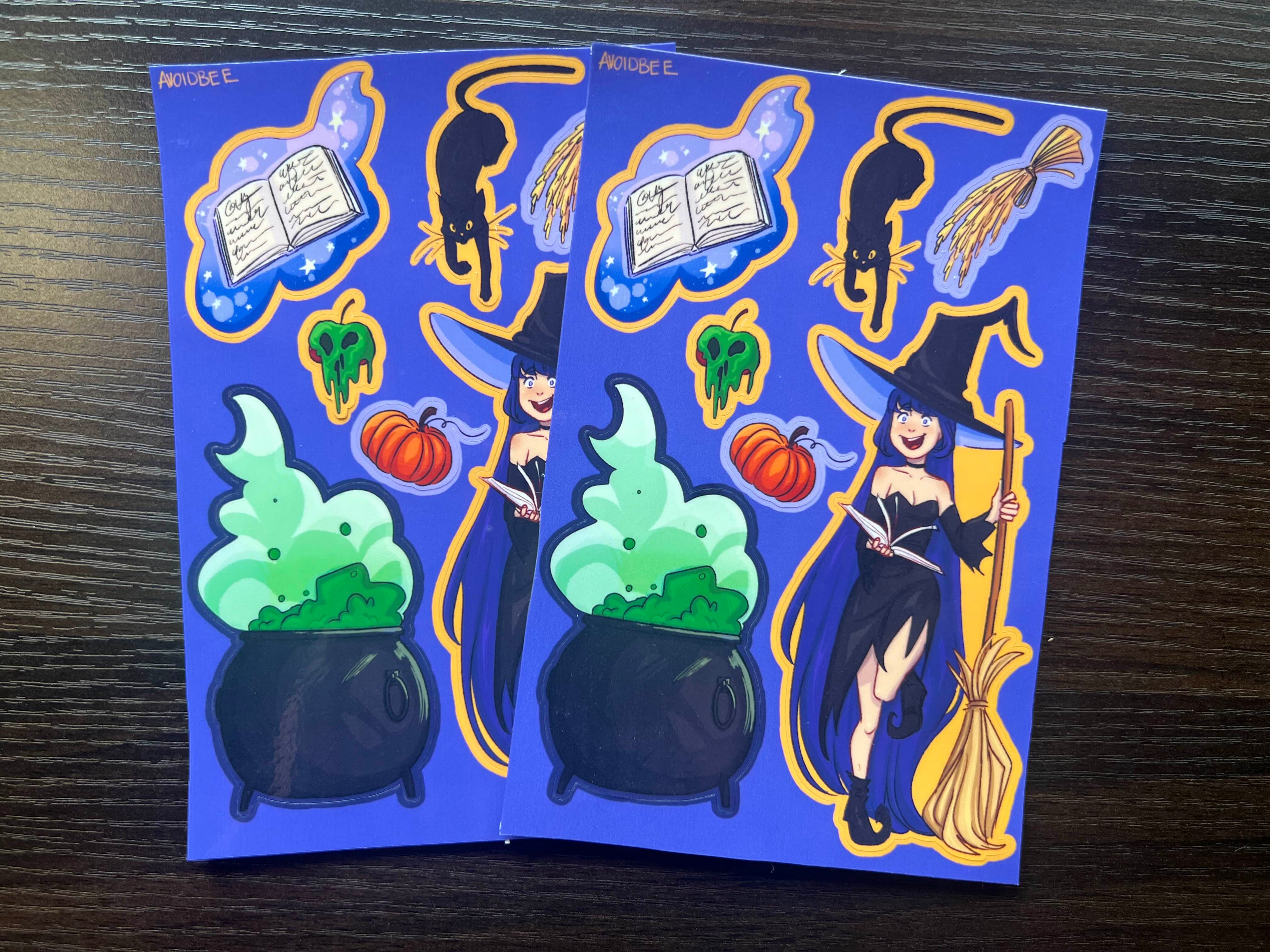 Witch Sticker Sheet