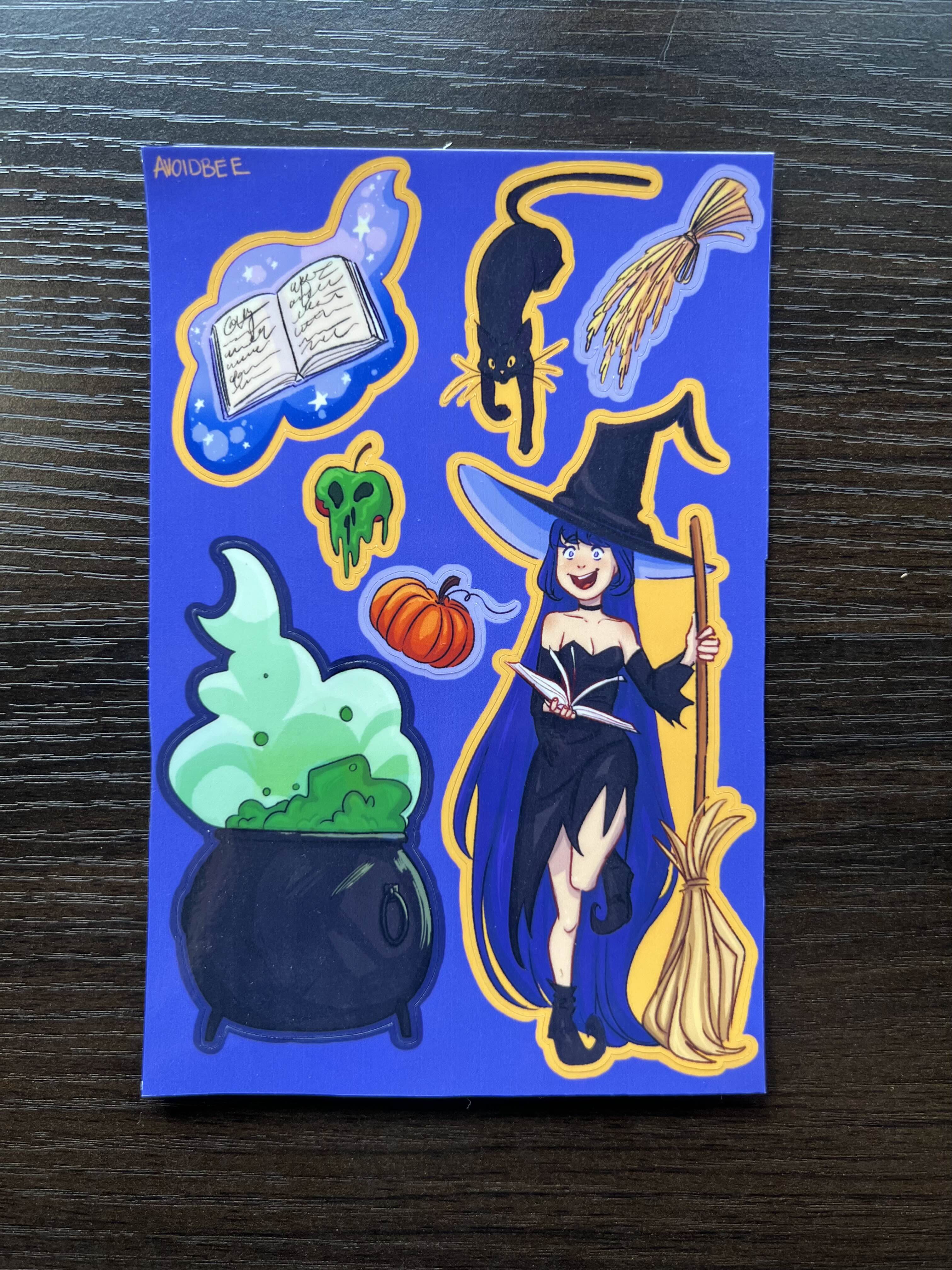 Witch Sticker Sheet