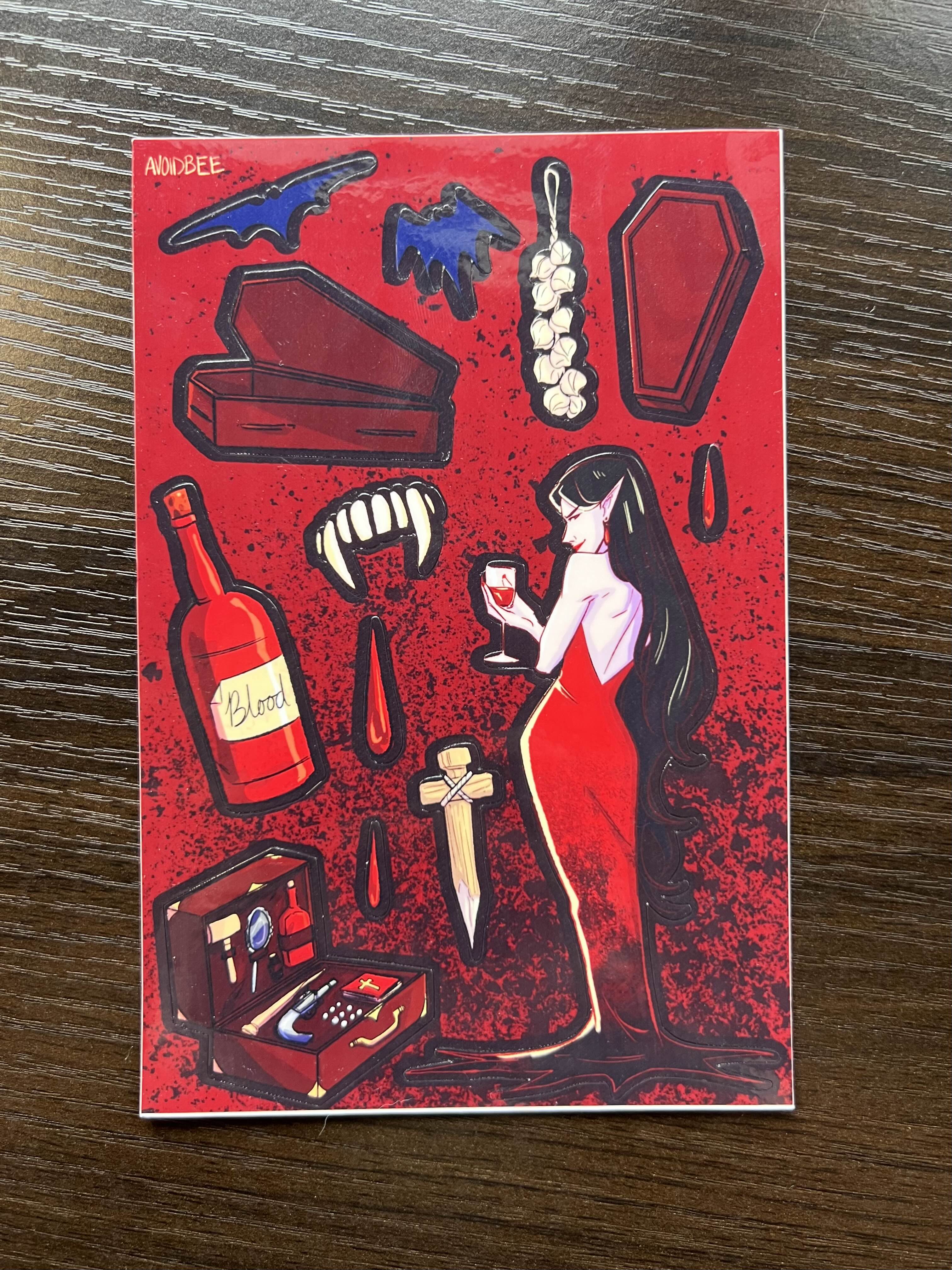 Vampire Sticker Sheet