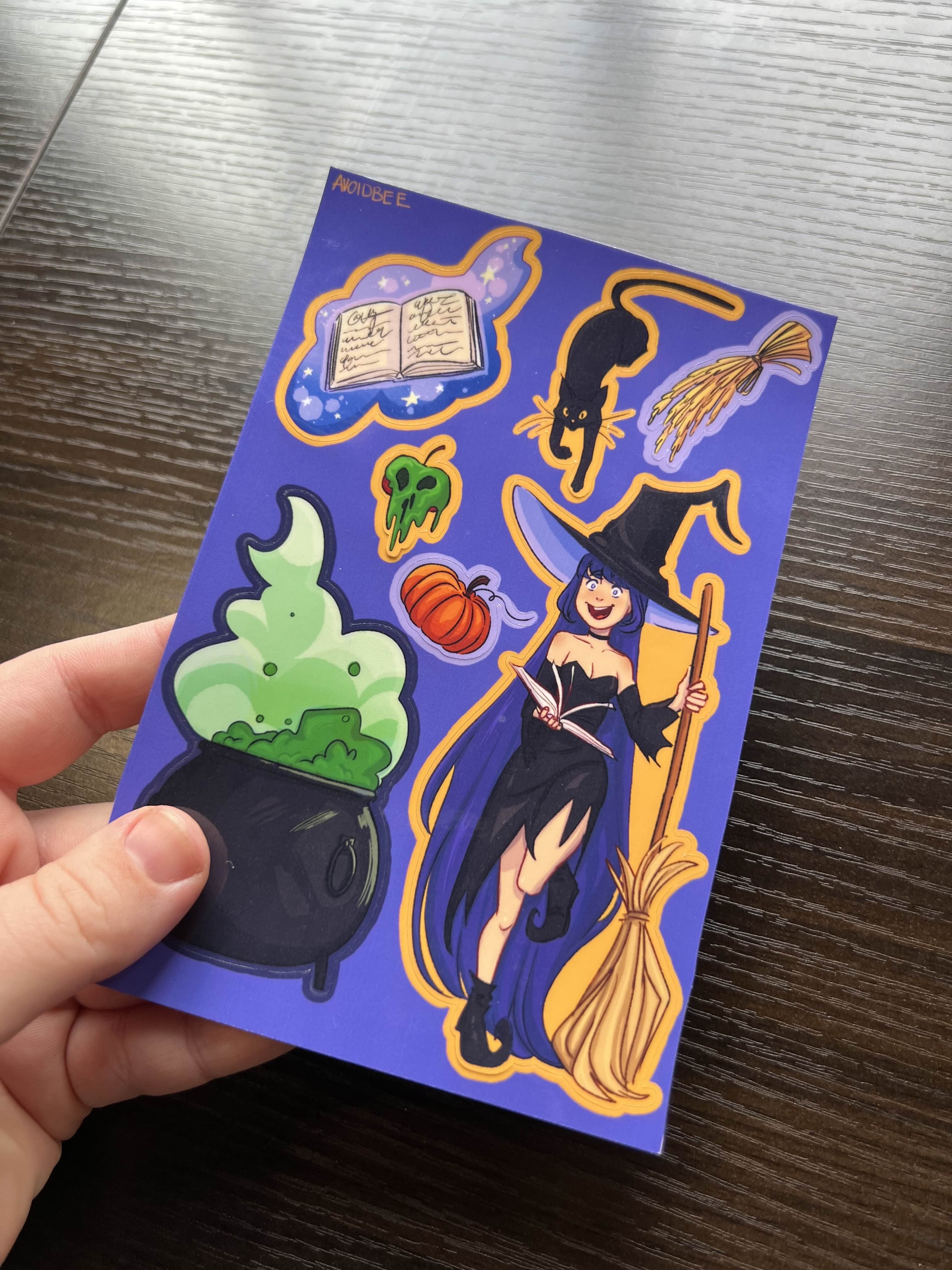 Witch Sticker Sheet
