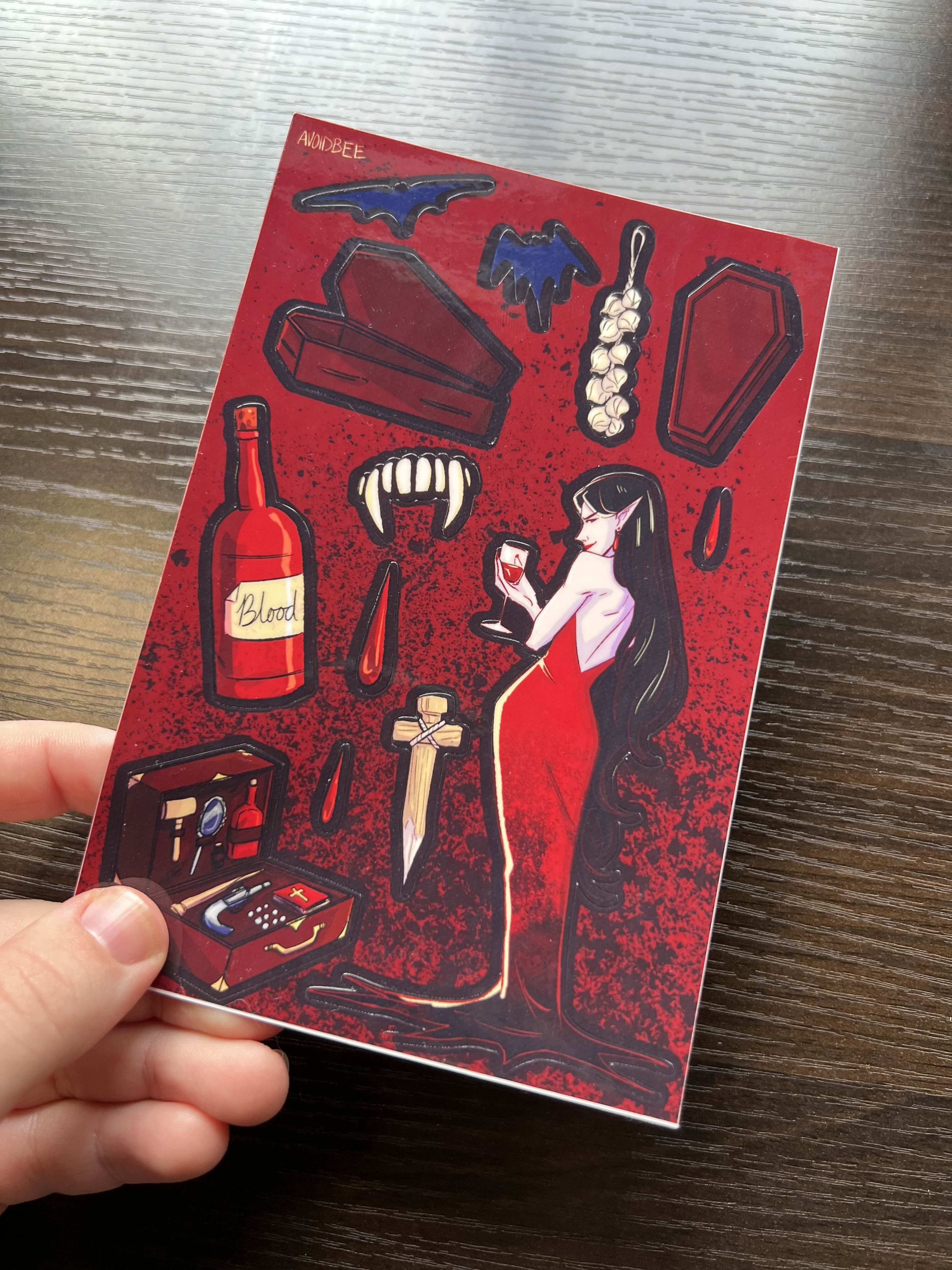 Vampire Sticker Sheet