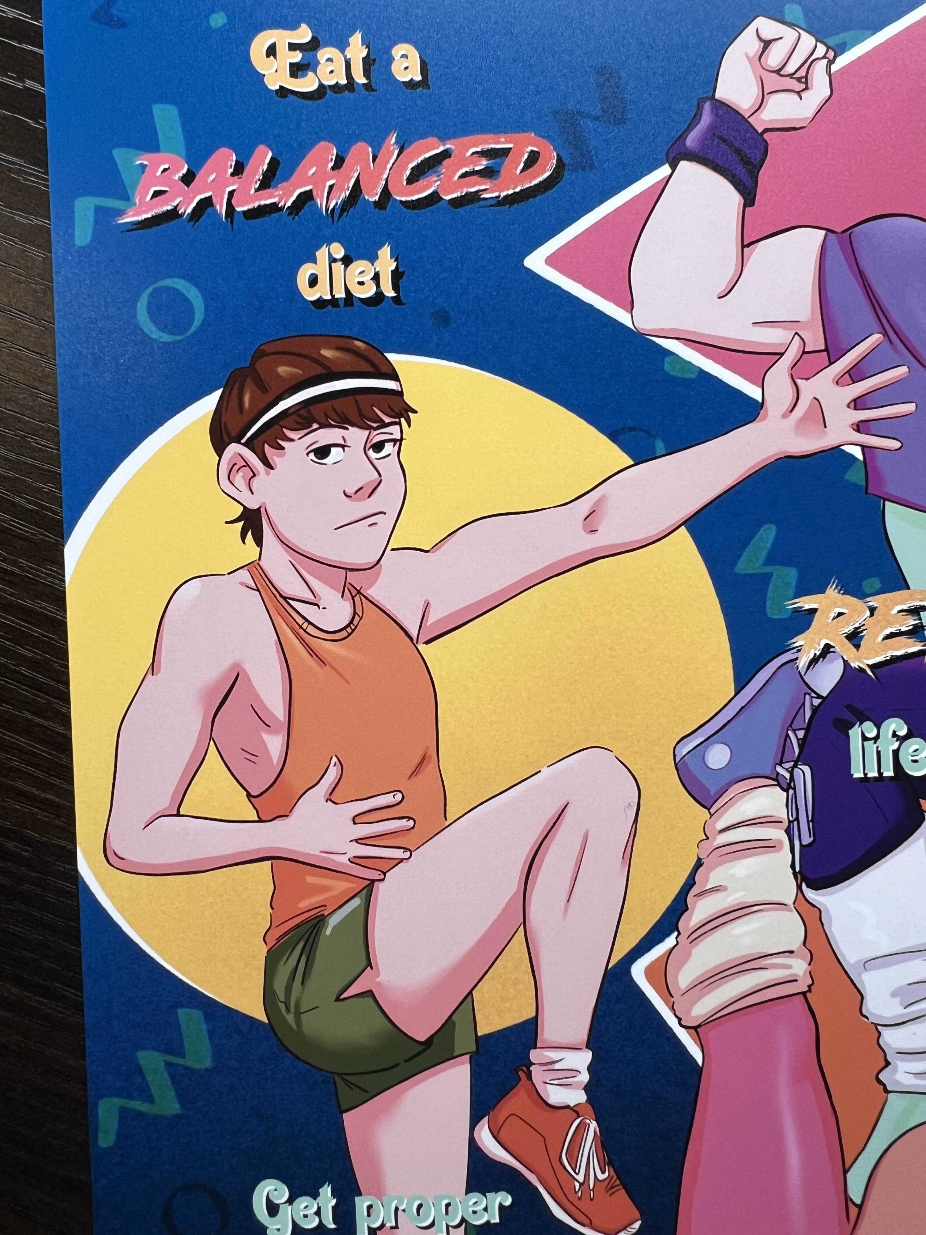 80s Dungeon Fitness Print - Small