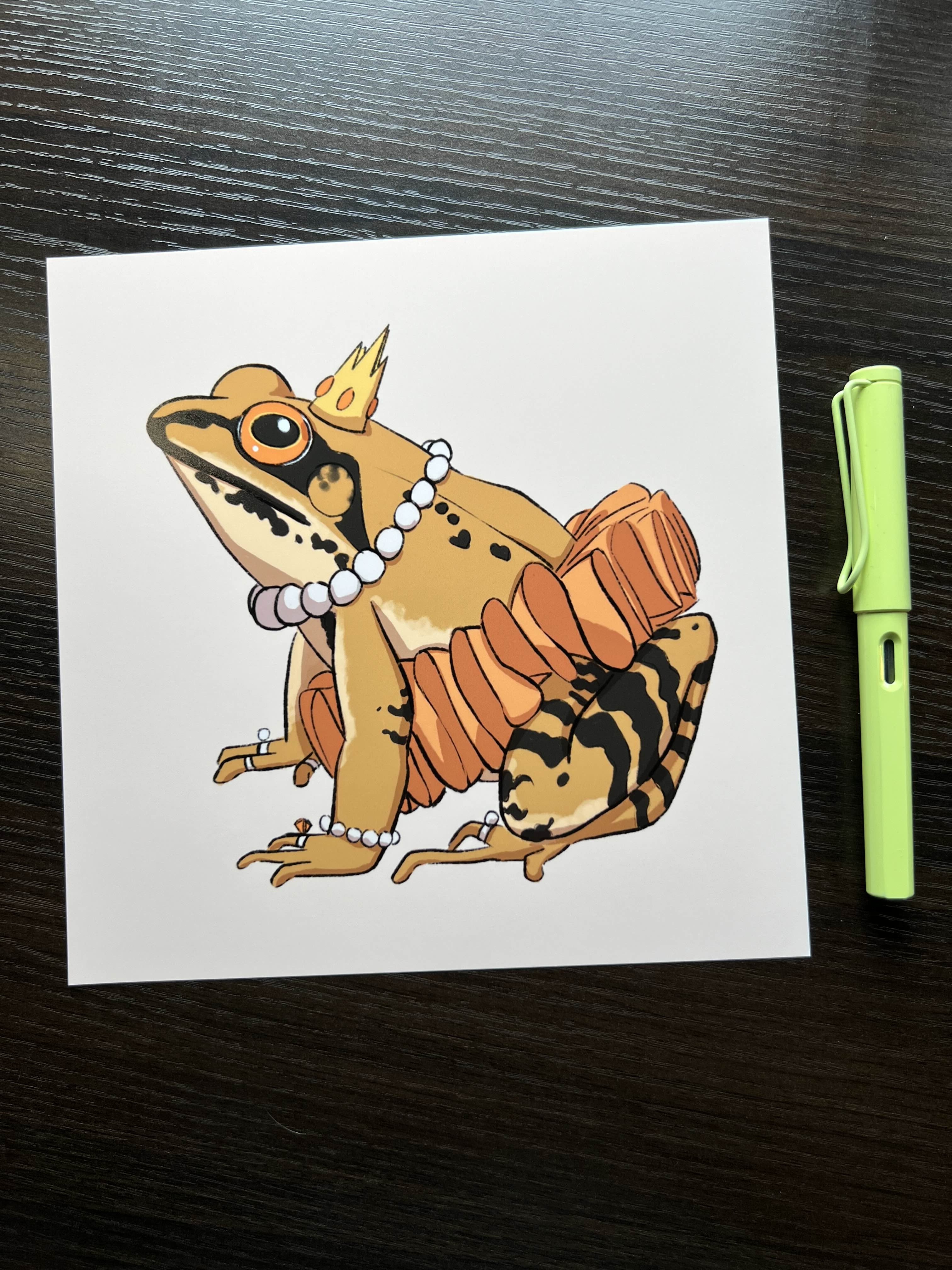 Princess Frog Print