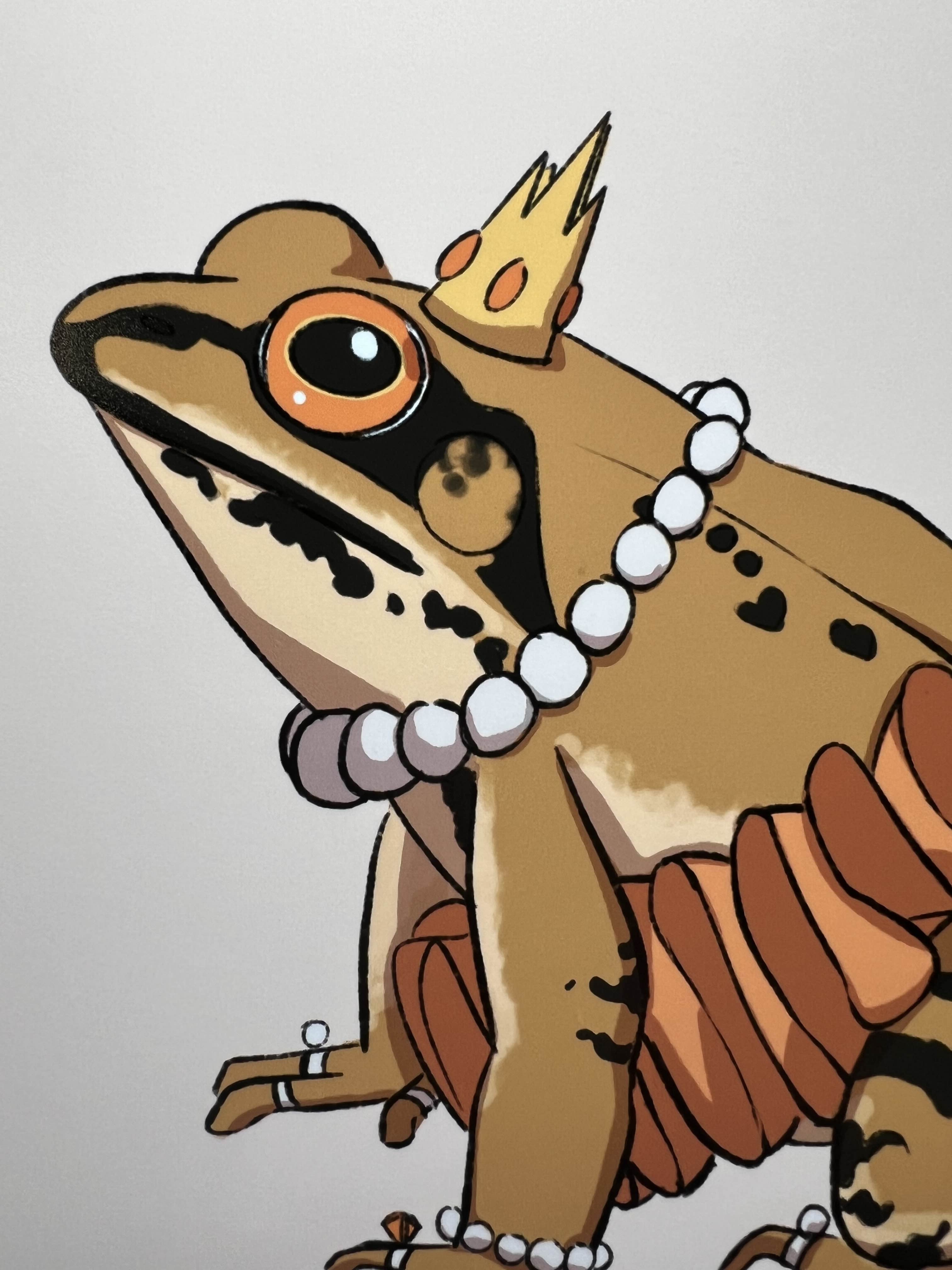 Princess Frog Print