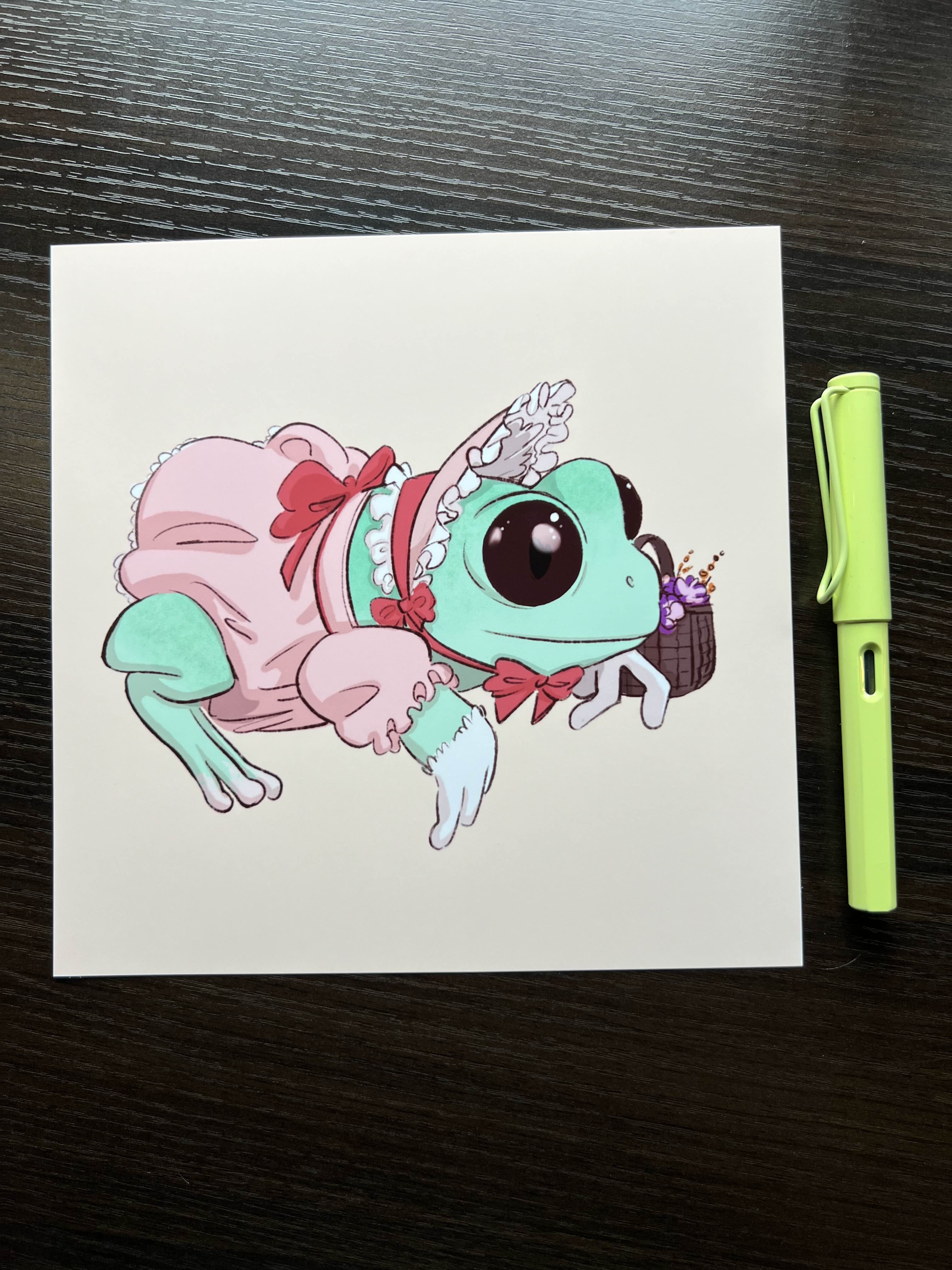 Maiden Frog Print