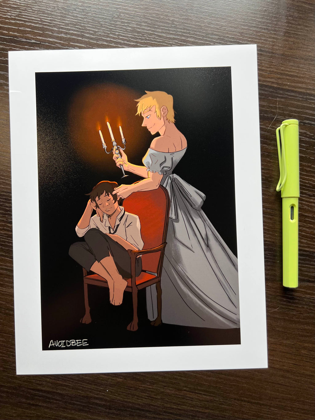 In Candle Light Print
