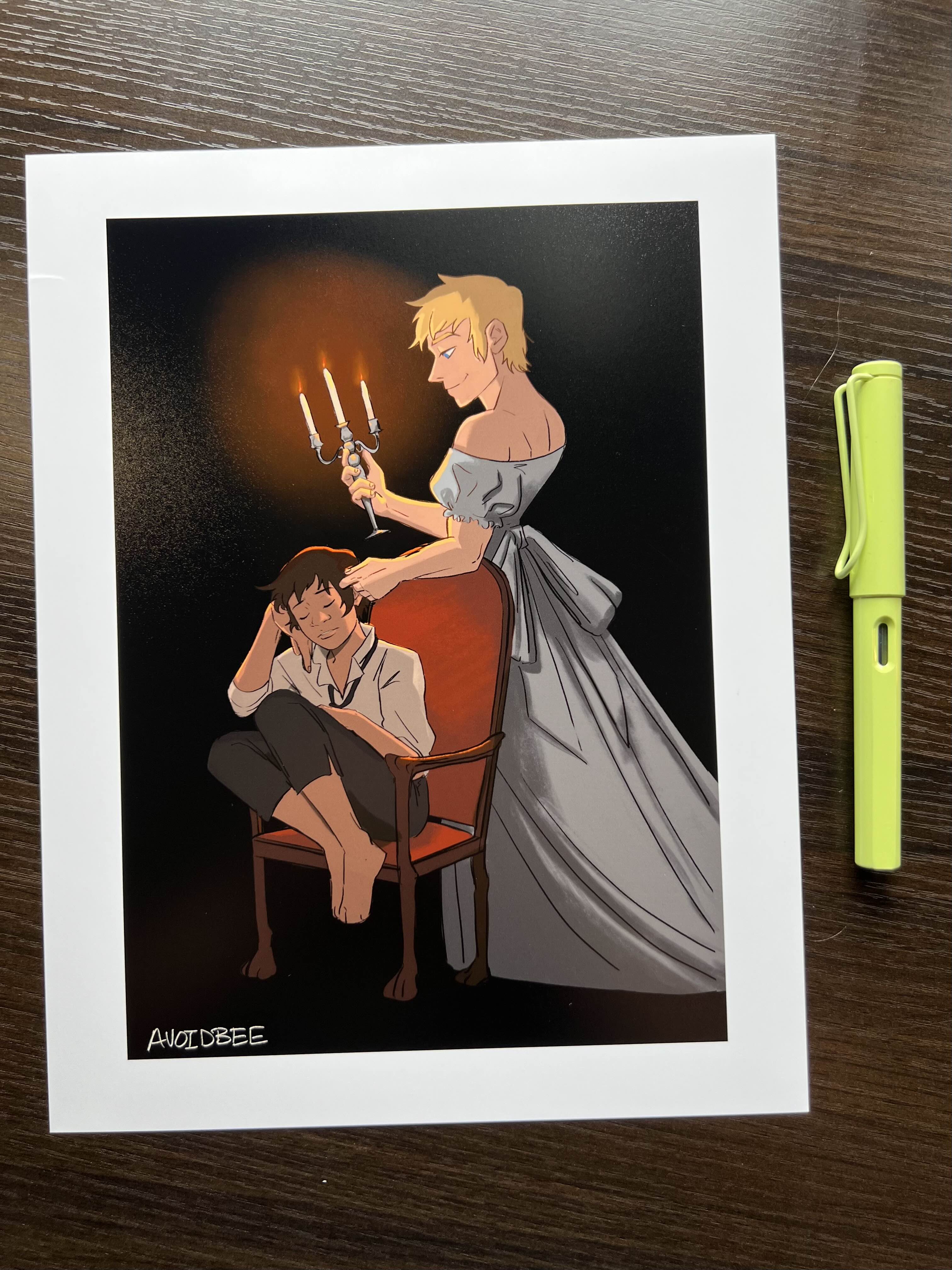 In Candle Light Print