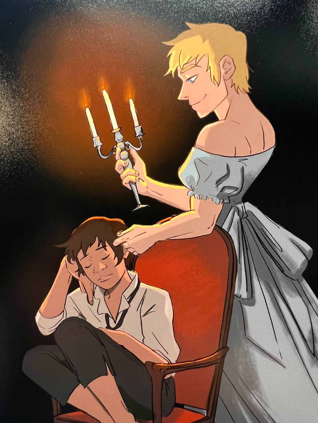 In Candle Light Print