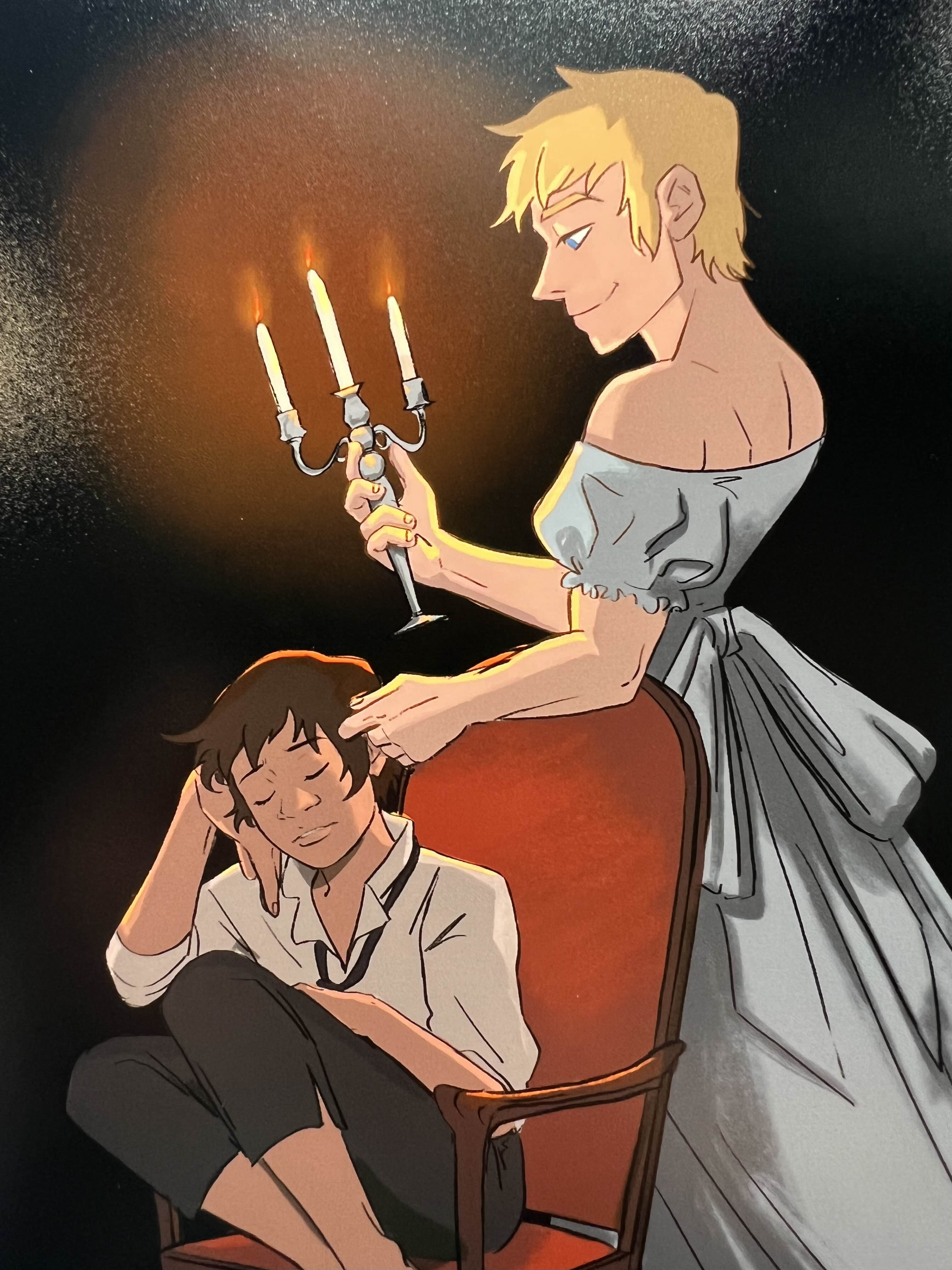 In Candle Light Print