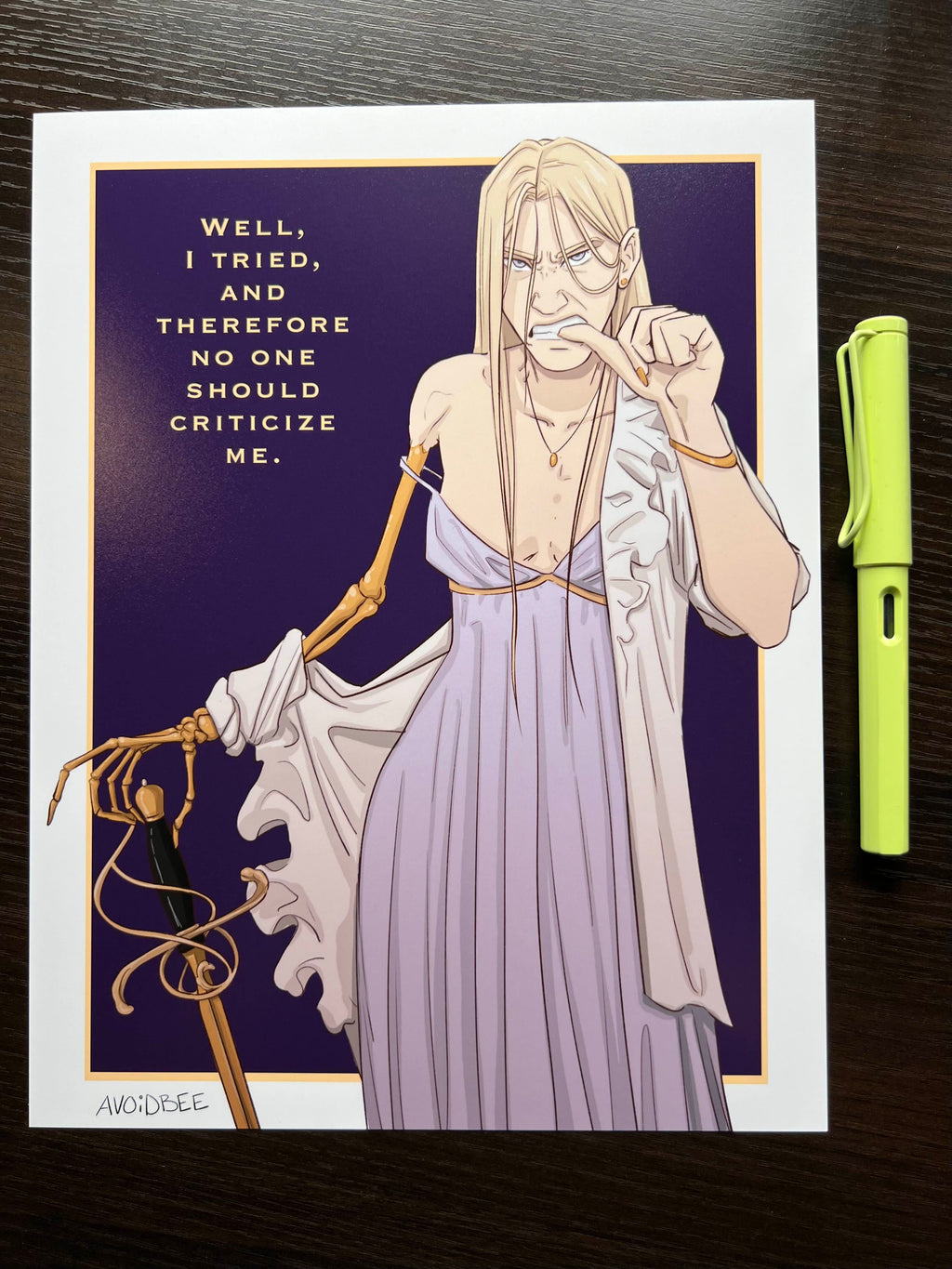 Ianthe Tridentarius the Third Print