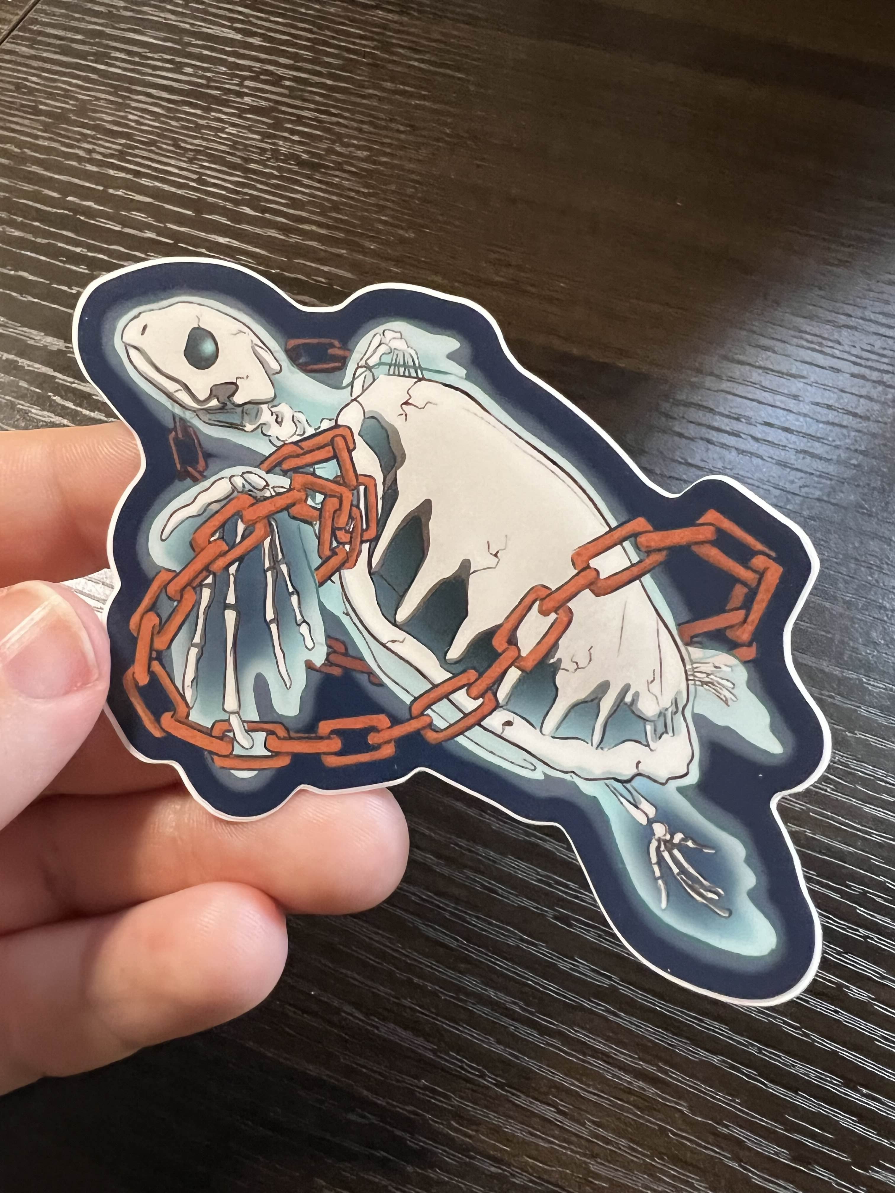 Ghost Turtle Sticker