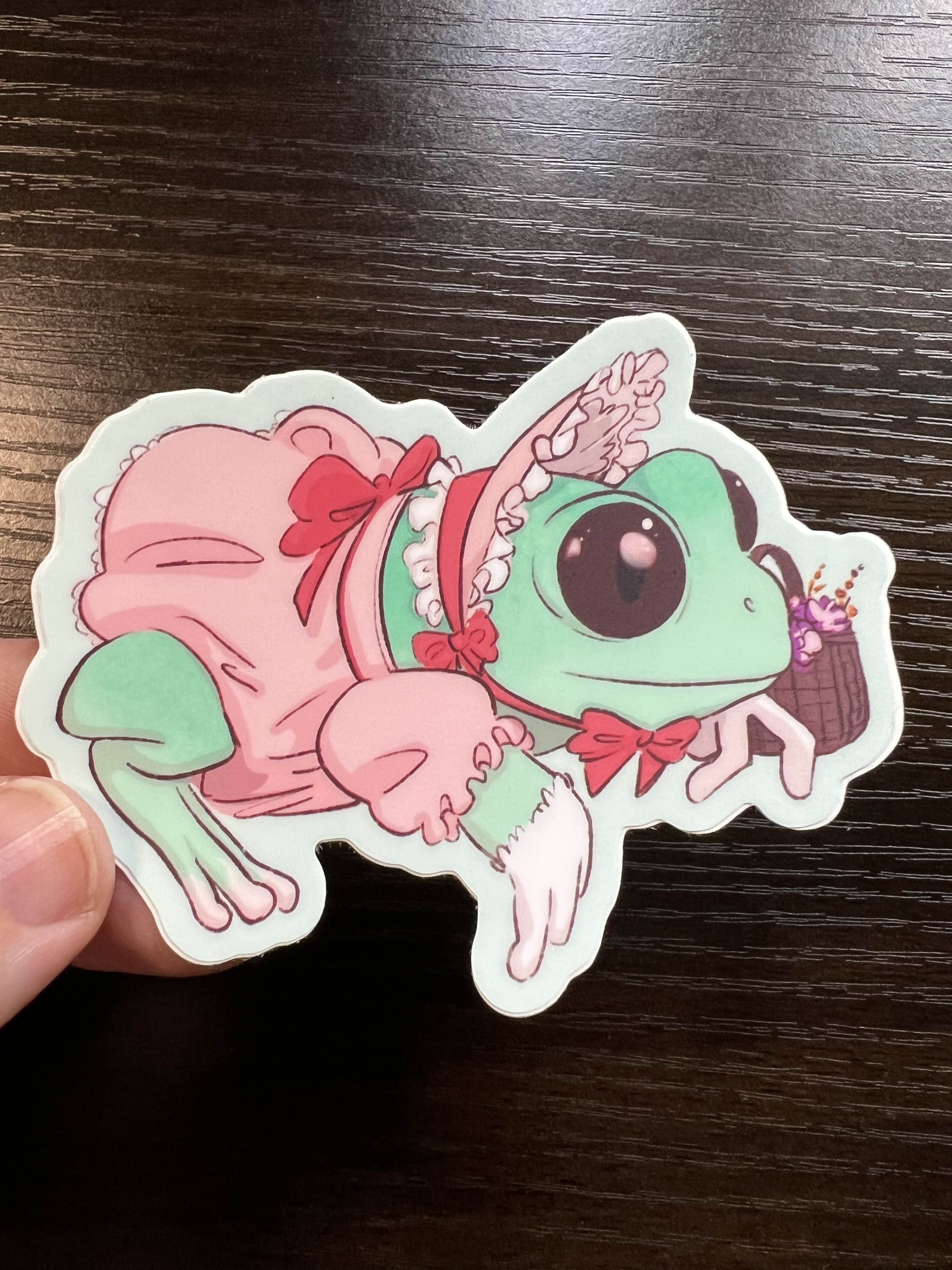 Frogs with Jobs Sticker Set