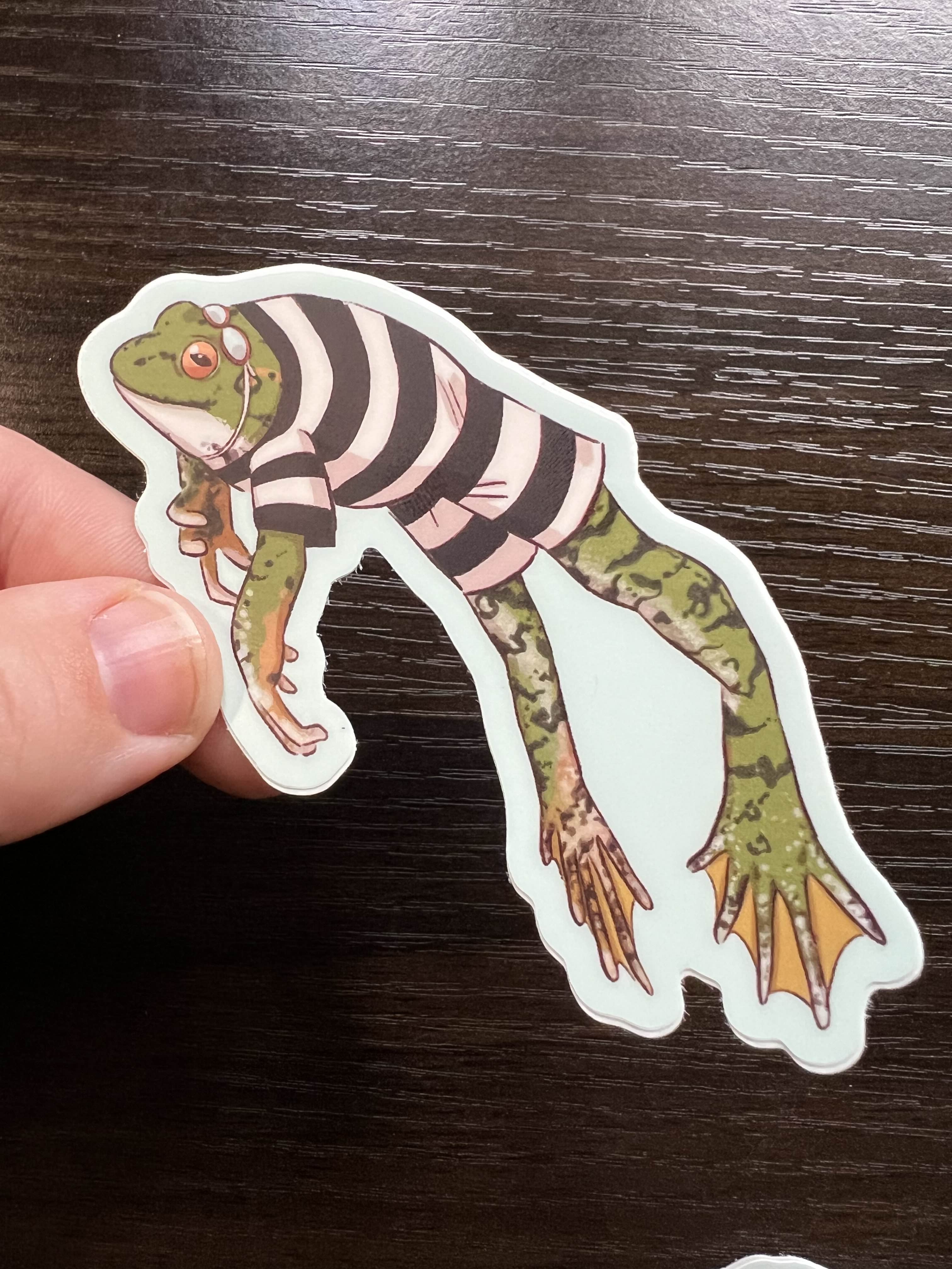 Frogs with Jobs Sticker Set